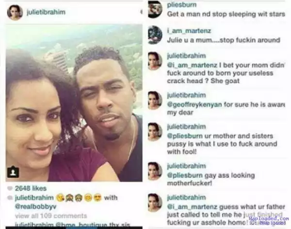Photo: Juliet Ibrahim Blasts A Fan Who Accused Her Of Sleeping With Various Stars